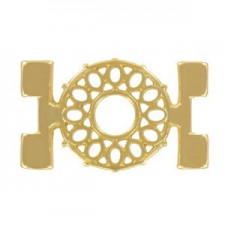 Cymbal ™ DQ metal Connector Detis for Tila beads - Gold